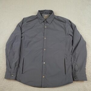 ISAORA Jacket Mens Medium Blue 4146 Coaches V.3 Windbreaker Softshell Snap Front